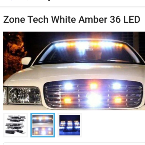 Zone tech white amber led light set new in box - Picture 2 of 2